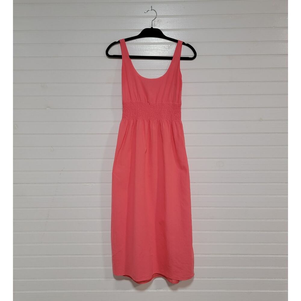 Pomander Place Tuckerneck Pink Babydoll Midi Dress Size XS Cotton Style #Y20901T
